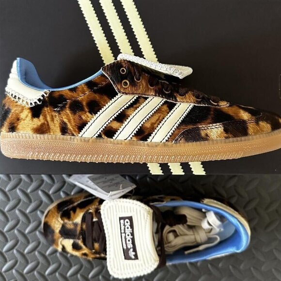 Adidas Samba Wales Bonner Pony Leopard Shoes - Picture 1 of 5